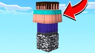 500 FANS vs ONE BLOCK IN MINECRAFT!