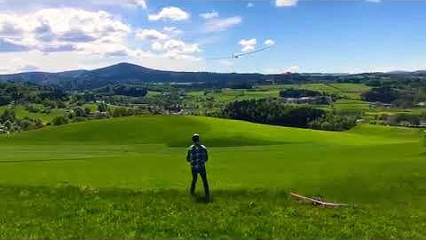 F3J Optimus hard  hand launch training (RC Glider)