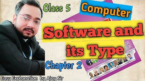 Class 5 Computer | Software and its types | Chapter 2 | By Ajay Computech