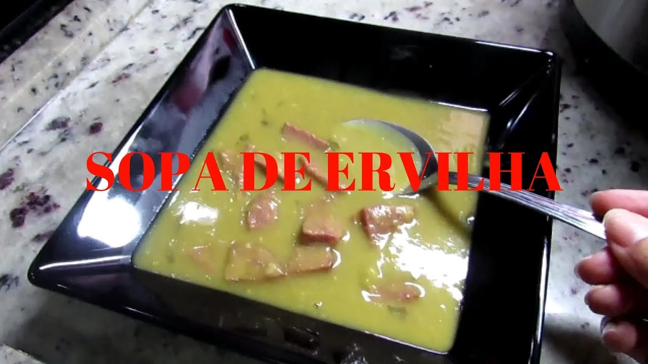 RECEITA: SOPA DE ERVILHA (NA PANELA DE PRESSÃO ELÉTRICA)