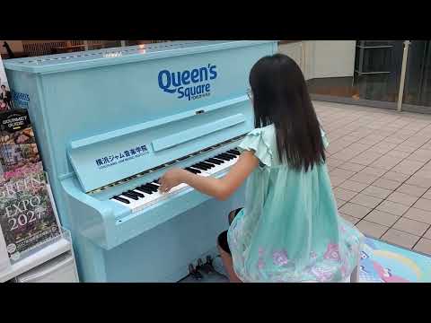 【耳コピ/12歳】強風オールバック/カップヌードル/CM/ボカロ/ゆこぴ/Yukopi /歌愛ユキ/クイーンズスクエア@TANUTANU_PIANO