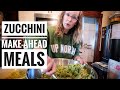 Turkey Zucchini Meatballs & Meatloaf | Preserving Zucchini | Freezer Meal Prep