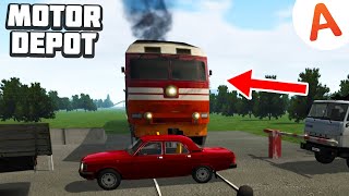 Устроил Массовую Аварию на ЖД Переезде - Motor Depot (мобильные игры)