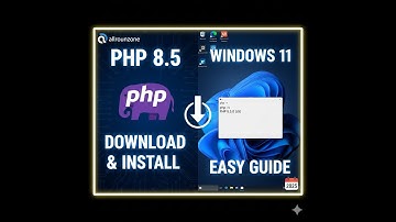 how to download and install php 8.5 on windows 11