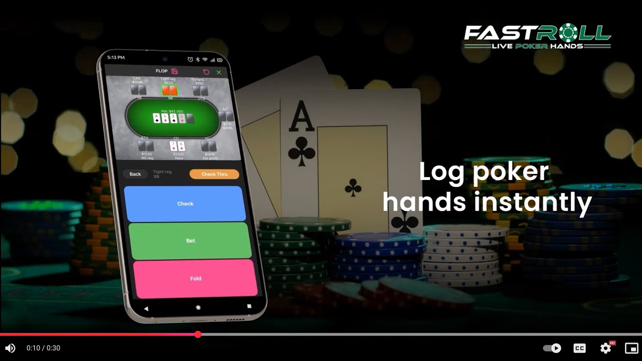 Introducing Fastroll Poker, your tool for capturing and sharing live hand histories