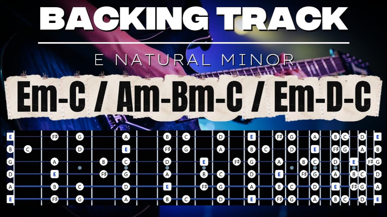 E NATURAL MINOR BACKING TRACK