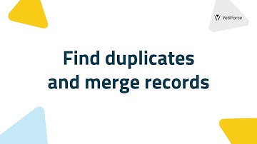 YetiForce CRM | Find duplicates and merge records - Tutorial