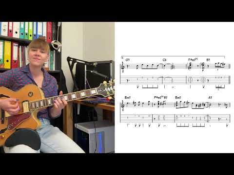 "Yardbird Suite" chord melody with tabs
