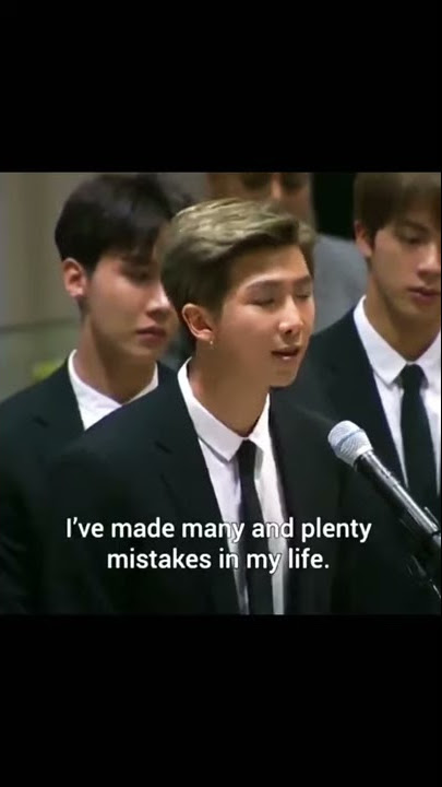 UNICEF speech of Kim Namjoon from BTS