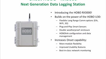 Next Generation HOBO RX3000 Weather Station