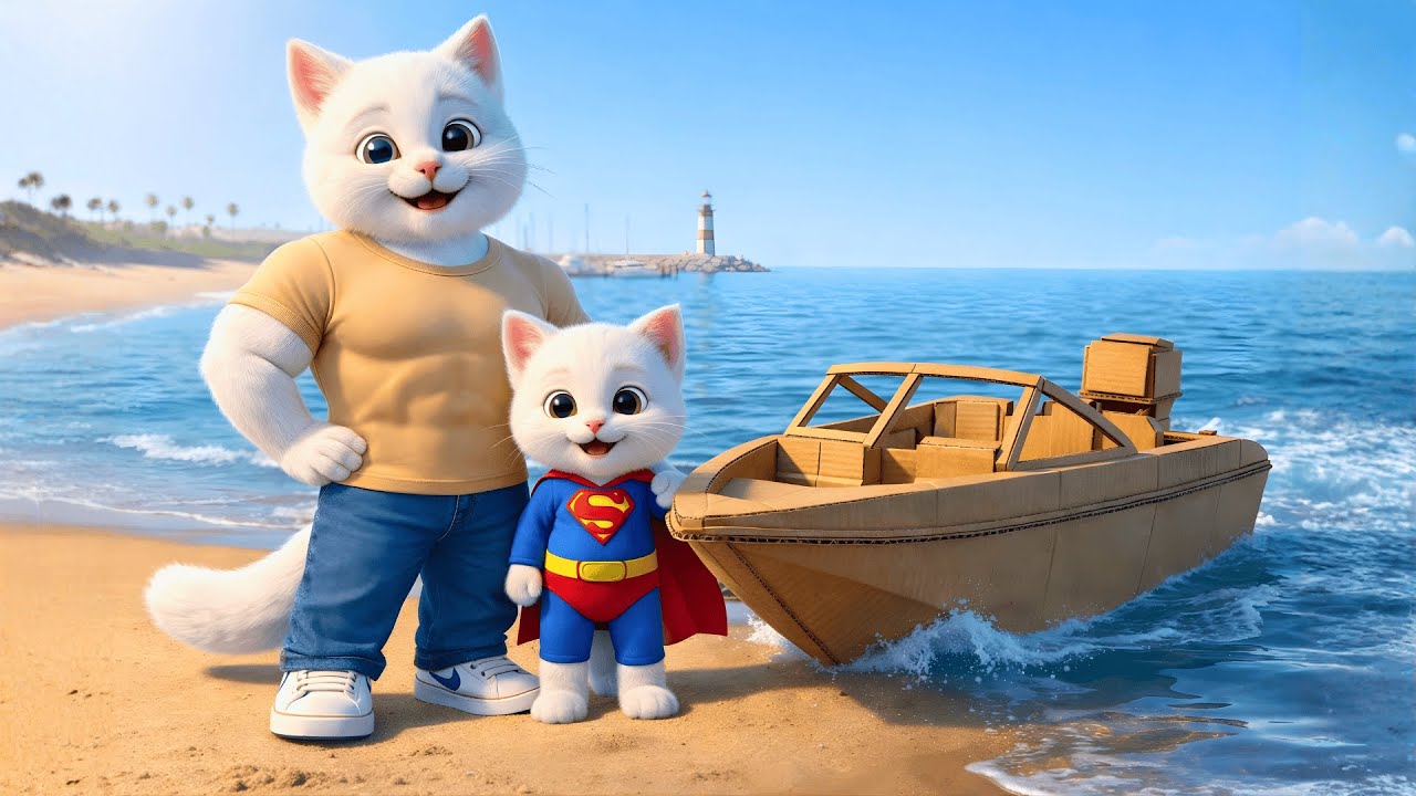 A Father’s Love: When a Broken Boat Becomes a Beautiful Lesson– Unbelievable Ending | AI Cat Story