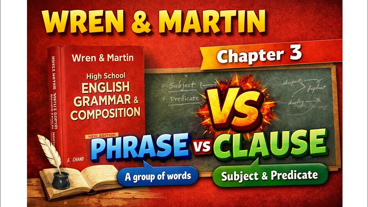 English Grammar Wren and Martin live - YouTube