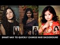 SMART WAY TO QUICKLY CHANGE HAIR BACKGROUND II PHOTOPEA TUTORIAL