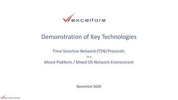 [Excelfore] Demo Key TSN Tech