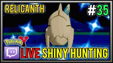 Live Shiny Relicanth From Chain Fishing | Live Shiny Hunts #35 | Pokemon X and Y