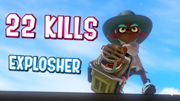 SUPER CASUAL 22 KILLS IN SPLATOON 3 WITH EXPLOSHER