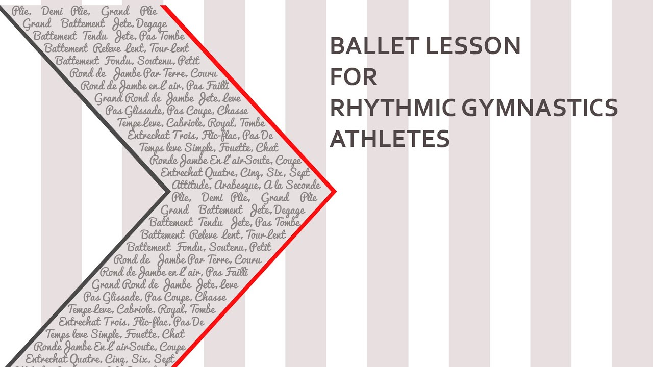 Ballet class workout- advanced. For Rhythmyc Gymnastics. Vaganova method
