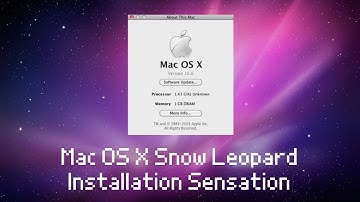 Mac OS X Snow Leopard - Installation Sensation