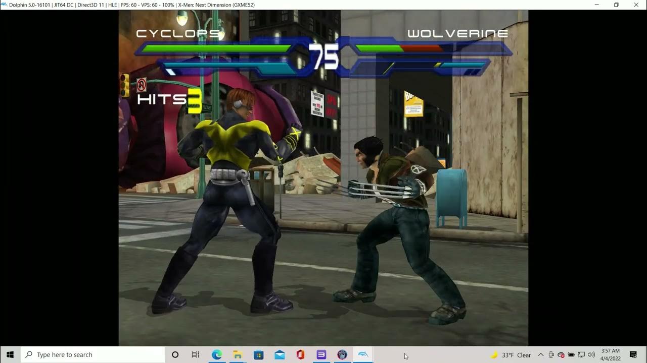 Xmen Next Dimension Nintendo Gamecube Parsec PL1 Mr.Hadoken01 vs PL2