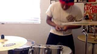 Video thumbnail of "Close Your Eyes - The Body drum cover"
