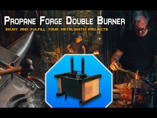 Mr Volcano Dual Propane Forge Burners Gas KIT - Hose Burner