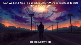 Alan Walker & Alok - Headlights (Albert Vishi Remix) feat. KIDDO · (BASS BOOSTED)