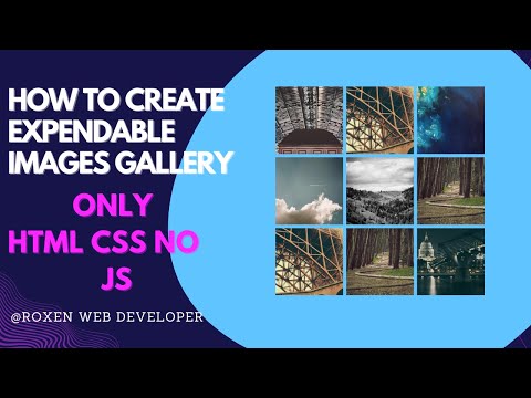 Expandable Images Gallery Hover effect Using Html Css :)no javascript