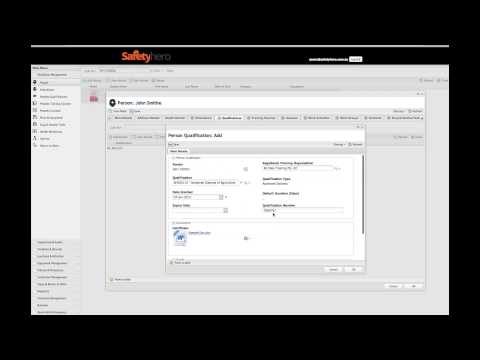 Safety Hero - How To: Add A Qualification & Upload | Safety Software