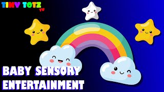 Baby Sensory Video - Moving Rainbows, Clouds, Moon & Sun Entertainment