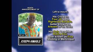 Joseph Aimable ~ Medium Obituary