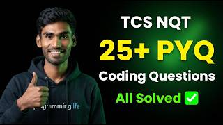 I Solved 25+ TCS NQT Previous Year Coding Questions 😱 | Full Solutions | Telugu | TCS NQT 2026