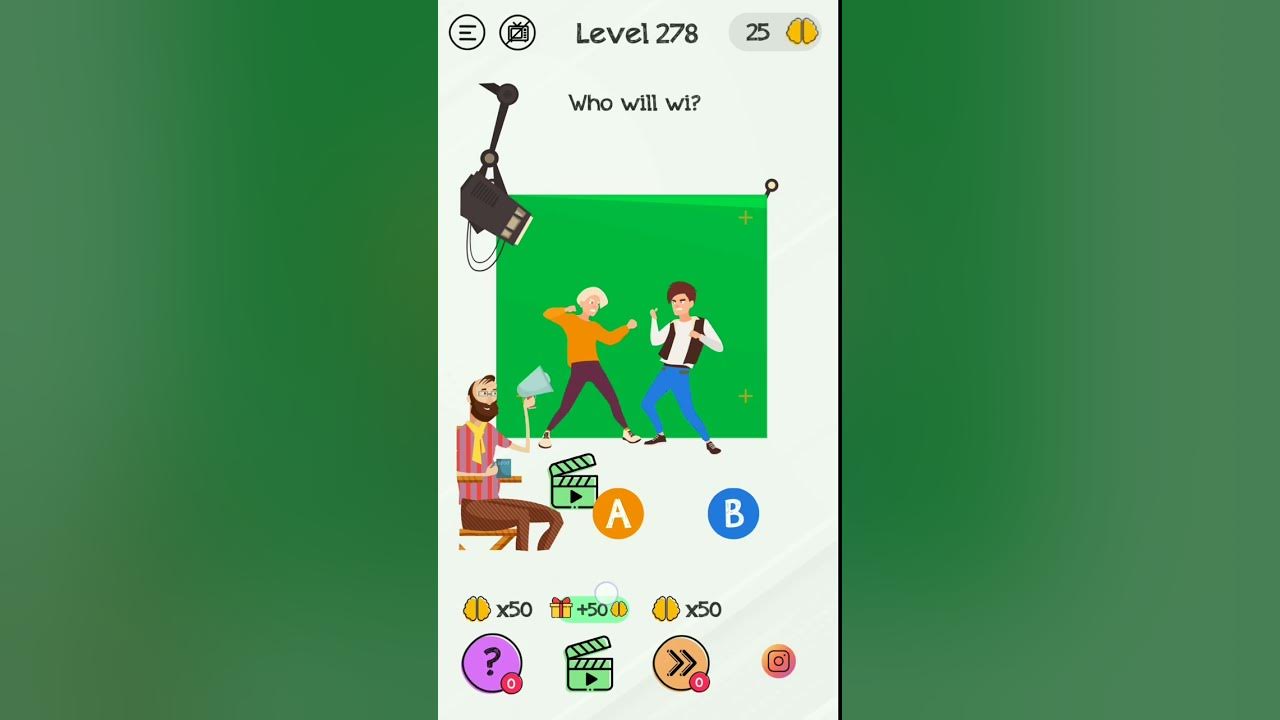 Braindom Level 278 Who Will Win Youtube