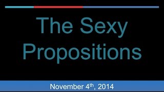 The Sexy Propositions (California 2014 Midterm Election)