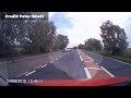 Dashcam footage shows near miss on a47 acle straight