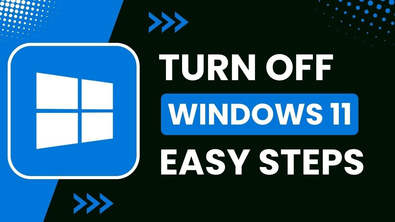 How to Turn Off Windows 11 - YouTube