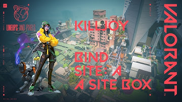 Valorant Killjoy Lineups Bind from Defender Spawn to A Site Boxes