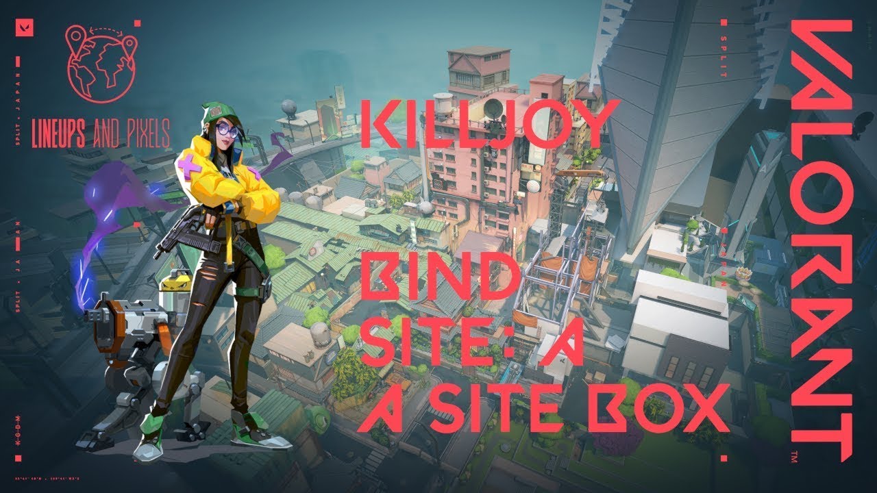 Valorant Killjoy Lineups Bind from Defender Spawn to A Site Boxes - YouTube