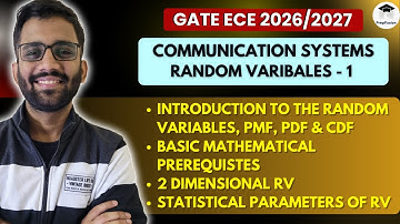 🔥Random Variables - 1 || Communication Systems || Himanshu Agarwal || PrepFusion