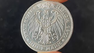1911 Prussia Germany 3 Mark Coin • Values, Information, Mintage, History, and More
