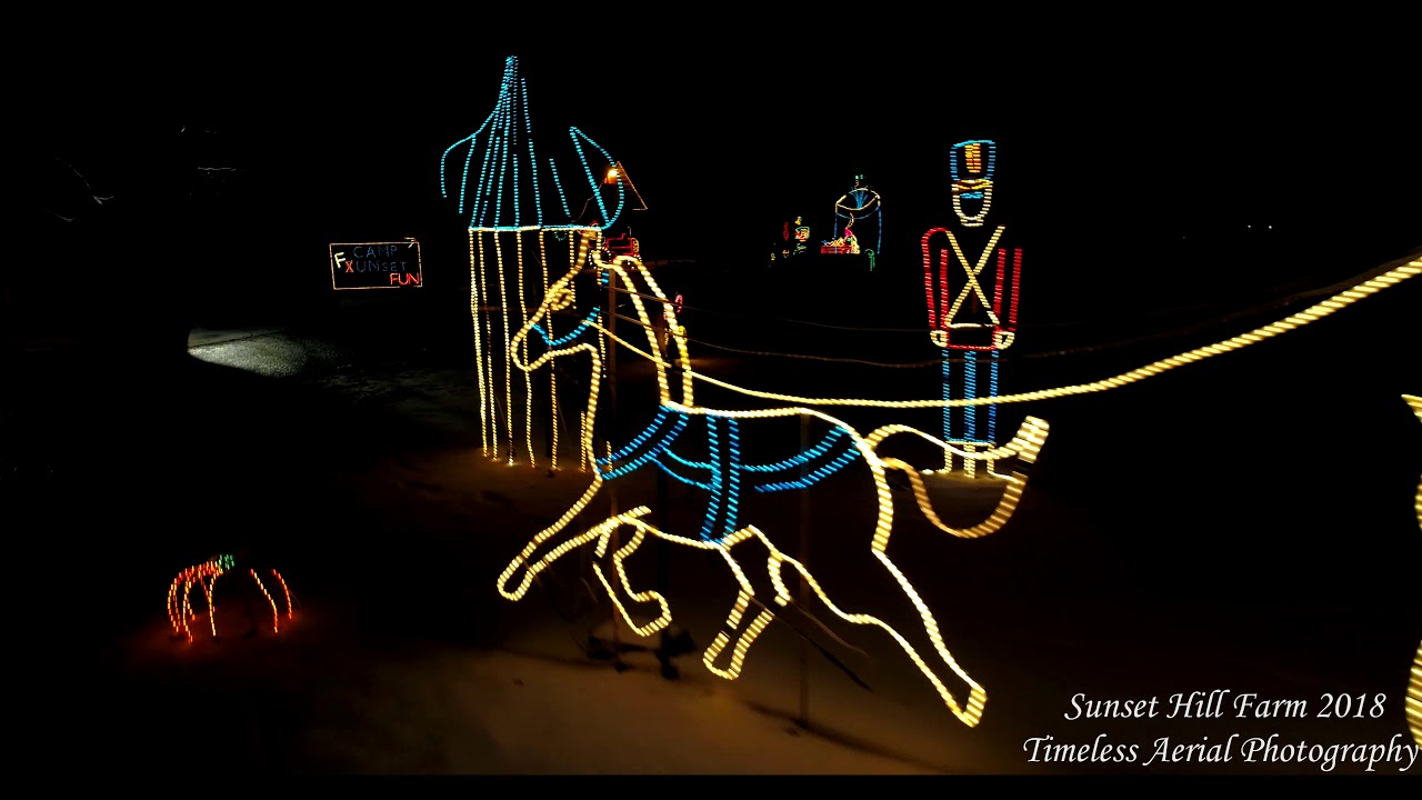 Sunset Hill Farms Amazing Winter Wonderland Drone Footage 4K