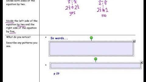 G8M4 Lesson 4 on Solving a Linear Equation