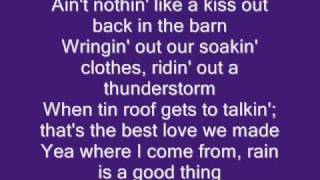 Rain is a Good Thing  with lyrics (On the Screen)