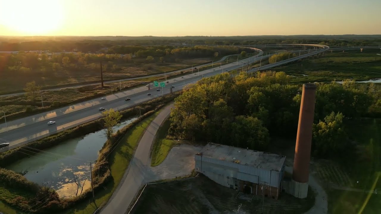 Sunset over the Bay Of Green Bay. 