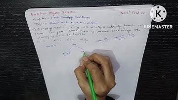 errorless physics questions||a shell of mass m is moving with velocity v suddenly breaks into two