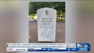Fort Bliss cemetery to honor Revolutionary War vet