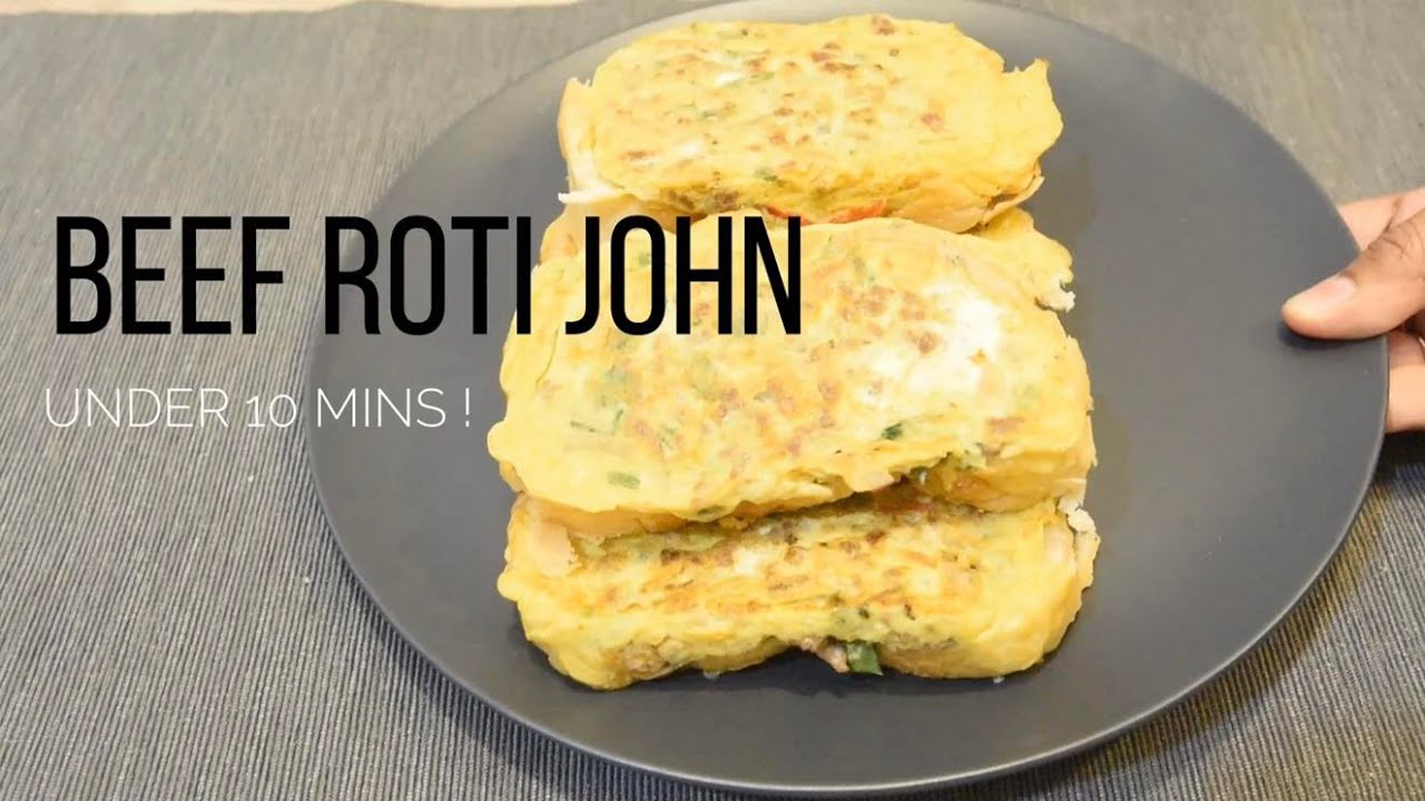 QUICK MEALS UNDER 10 MINS! - BEEF ROTI JOHN - YouTube