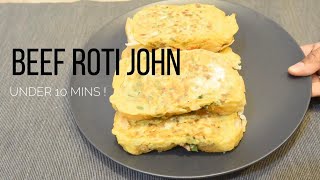 Quick Meals Under 10 Mins - Beef Roti John