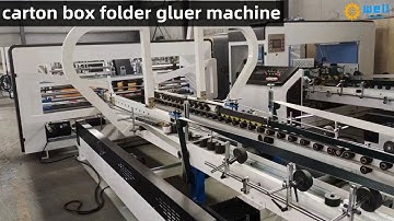 carton pizza box folder gluer machine