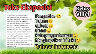 Teks Eksposisi Bahasa Indonesia kelas 8 semester 1 | Menyimpulkan isi teks eksposisi