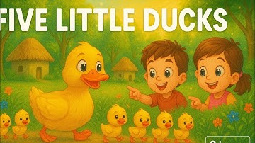Five Little Ducks 🦆🌼🦆 | Cutest Kids Counting Ducks 😺 | Baby Bubbles #fivelittleducks